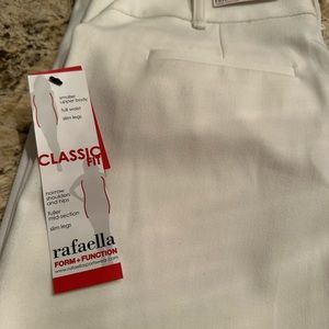 Winter white classic pants